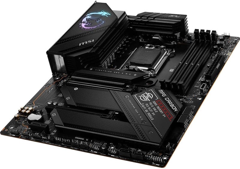 MSI MPG B650 Carbon WiFi Gaming Motherboard (AMD AM5, ATX, DDR5, PCIe 4.0, M.2, SATA 6Gb/s, USB 3.2 Gen 2, HDMI/DP, Wi-Fi 6E, AMD Ryzen 7000 Series Desktop Processors) - Image 3